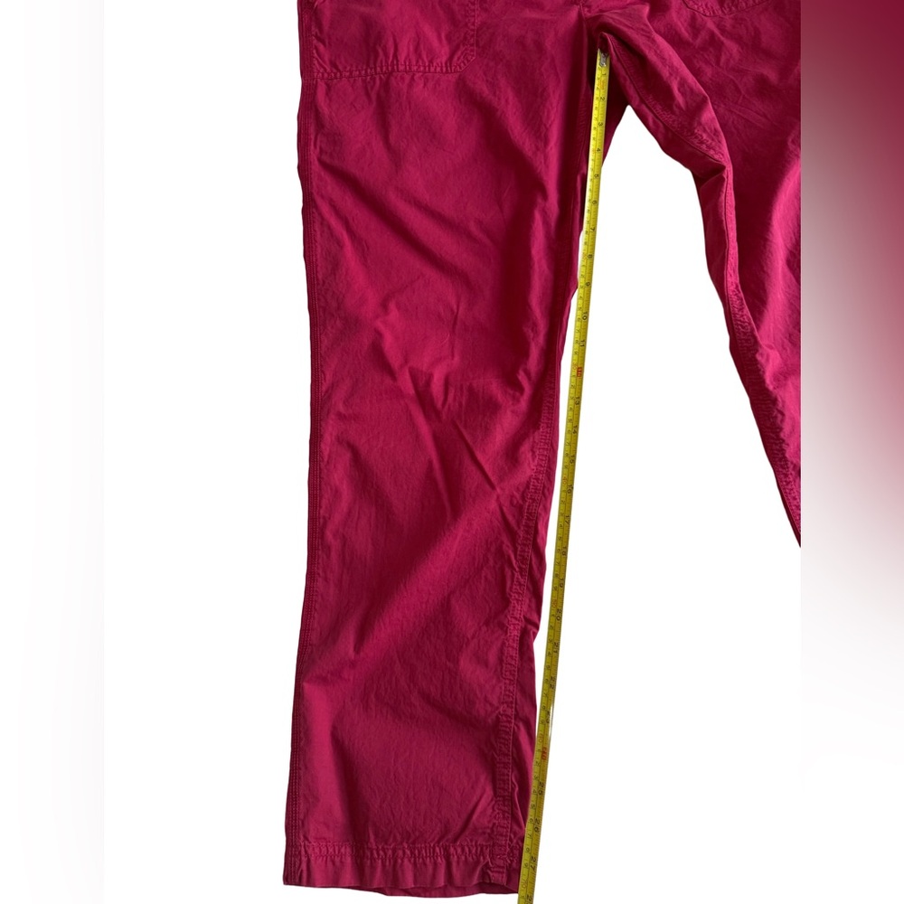 LRL LAUREN JEANS CO Women’s Red Cotton Chino Cotton Straight Leg Pants Sz 14 - Picture 7 of 9